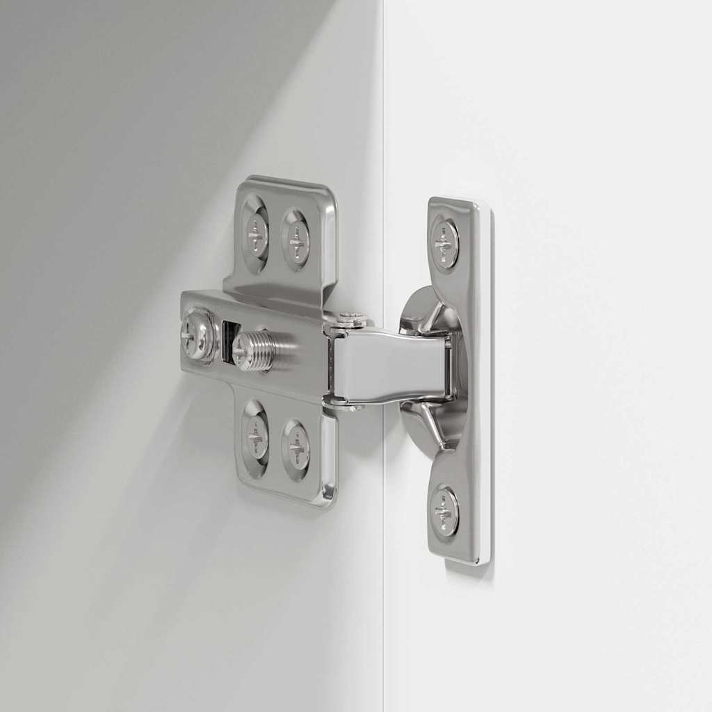 Küchenhängeschrank mit Tür 2 pcs Hochglanz Weiß 40 x 31 x 40 cm